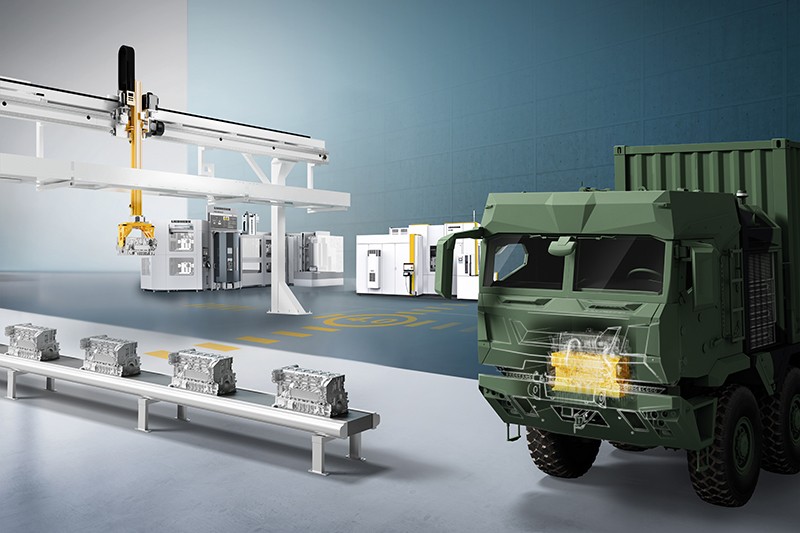 Scalable, flexible and resilient production technology for applications in the defense industry.