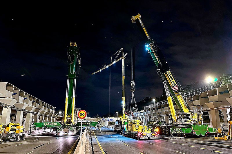 Grúas Aguilar is involved in the construction of the new Parque Ventas with seven Liebherr mobile cranes with lifting capacities of up to 800 tonnes.
